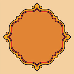 Elegant vintage ornamental border design with classic decorative elements