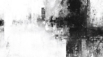Fototapeta premium MONOCHROME GRUNGE-TEXTUR MIT ZERRISSENEM PAPIER