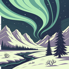 winter forest background