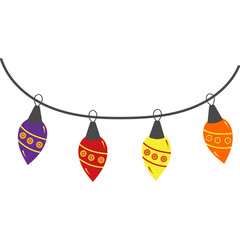 Diwali Lights Illustration