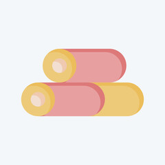 Icon Wood. related to Natural Resources symbol. flat style. design editable