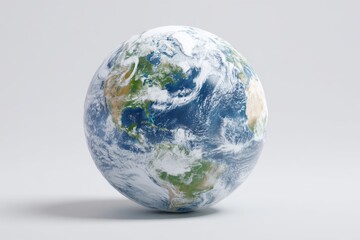 Fototapeta premium Pixelated Earth Globe 3D Render