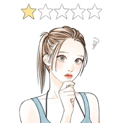 星1つ評価_フィットネス系ver.