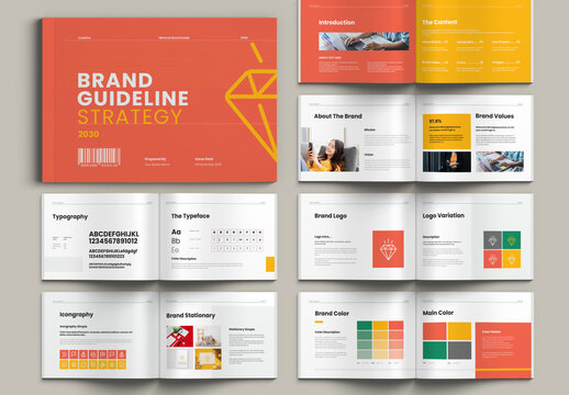 Brand Guidelines Template Design Layout