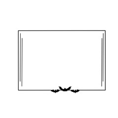 halloween bat frame