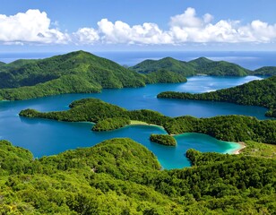 Lush islands and turquoise waters