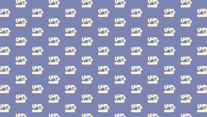 Fototapeta premium sewing machine vector pattern design 