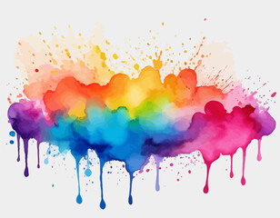 Multi Color Water color splash, gradient vector, vector Backgrund