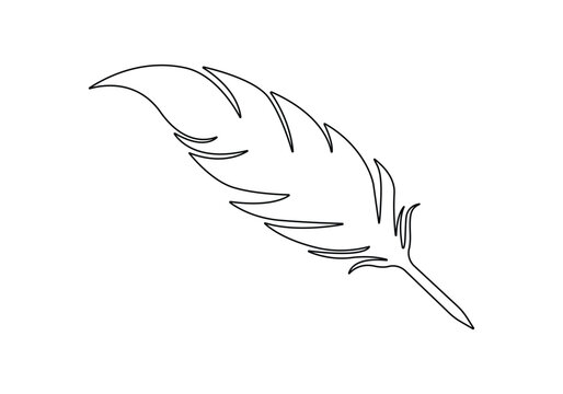  Continuous one line art vector illustration of an eagle