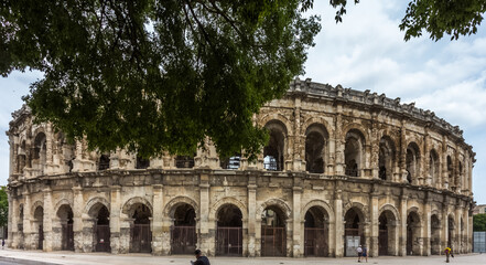 Obraz premium Les arènes de Nîmes, Gard, France 