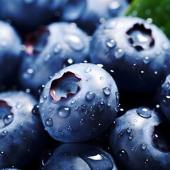 신선한 블루베리 클로즈업