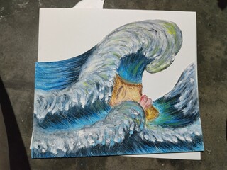 watercolor painting of a bird