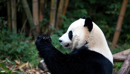 Obraz premium Panda eating bamboo (2)