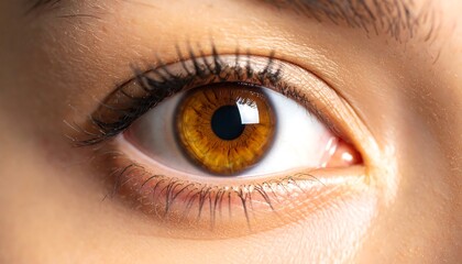 Obraz premium Close-up of a brown eye