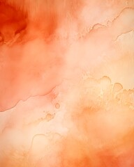 Fototapeta premium 오렌지 수채화 물감 번짐 배경