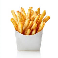 French fries in a white container