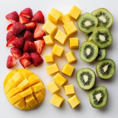 Sliced fruit and ki kis