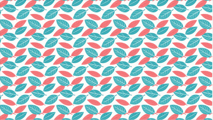 A beautiful and modern tropical pattern with a cheerful and vibrant feel, thanks to its eye-catching color palette of refreshing turquoise and warm coral.