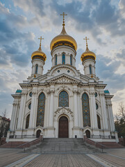 Obraz premium Temple Complex Cathedral of the Armenian Apostolic Church in Moscow