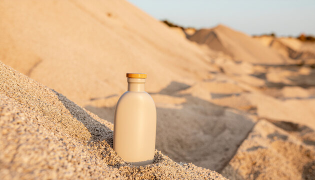 Oval Lunar Bottle on Moon Dust