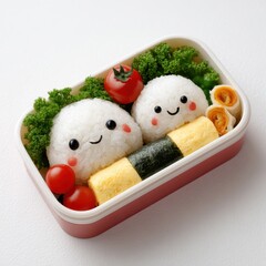 A couple of food in a container