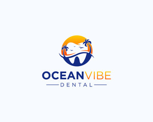 Ocean vibe dental logo