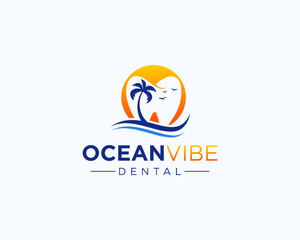 Ocean vibe dental logo