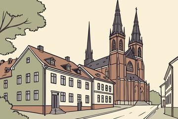 Uppsala, Uppsala County, Sweden &ndash; Known for Uppsala Cathedral, the largest in Scandinavia.