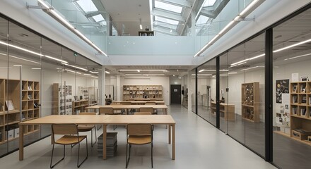 Bright Open Plan Office with Comfortable Seating