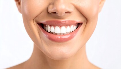 Obraz premium Close-up of a woman's healthy smile (1)