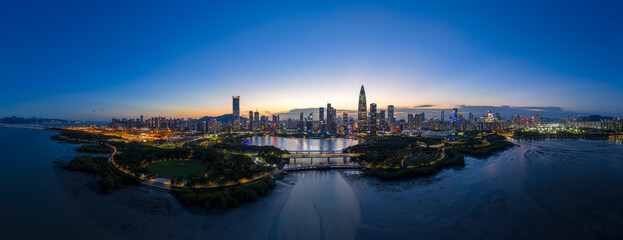 Shenzhen skyline at Night