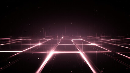 Abstract Futuristic Neon Geomatrix Background