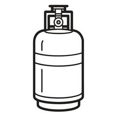 black gass cylinder vector art