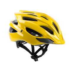 Fototapeta premium Yellow Bicycle Helmet Safety Gear Sporty Design