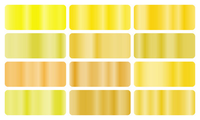 Obraz premium Elegant gold leaf gradient set with metallic shine and rich golden tones, perfect for luxury branding, wedding accents, and premium artistic digital backdrops.