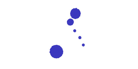 A dark background featuring a series of blue circles in varying sizes and positions on the screen