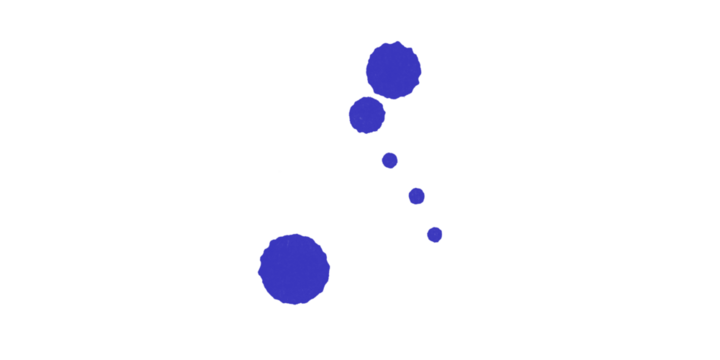 A dark background featuring a series of blue circles in varying sizes and positions on the screen - Powered by Adobe