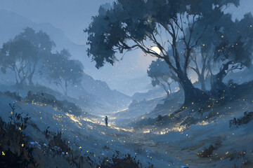 CLARO DE BOSQUE ENCANTADO NOCTURNO