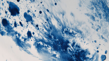 FONDO ABSTRACTO ACUARELA AZUL INTENSO