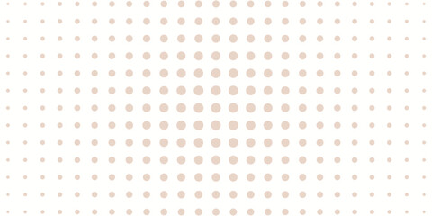 Seamless pattern with beige polka dot background  modern arts halftone dotted
