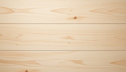 Fototapeta premium Clean light wood grain shows natural knots and texture on three horizontal planks for a rustic or minimalist design