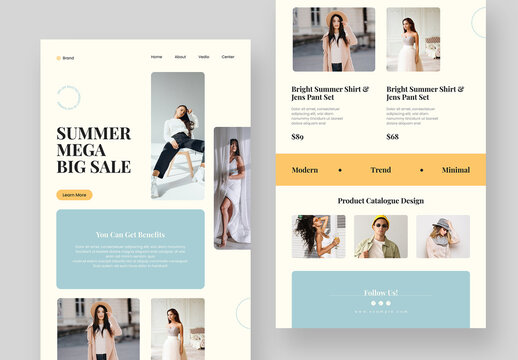 Fashion Product Email Newsletter Layout