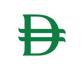 Dirham money symbol sign icon. UAE Dirham symbol, Dirham Currency sign vector design and illustration.

