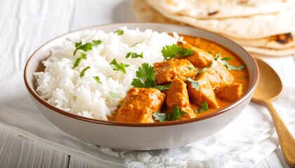 Chicken Tikka Masala with Rice. (2)