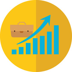 business, graph, chart, arrow, growth, success, diagram, finance, bar, market, 3d, up, progress, money, profit, illustration, financial, grow, sign, graphic, vector, data, concept, increase, improveme