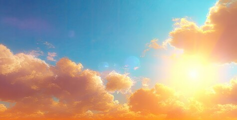 Colorful sunset cloudscape