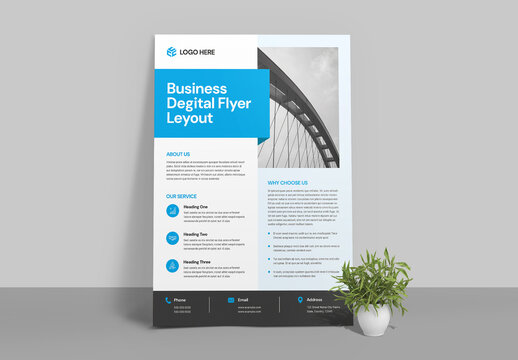 Blue Creativ Flyer Layout