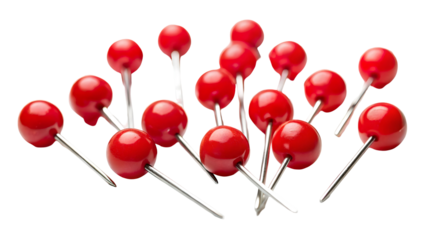 red balloons isolated on white