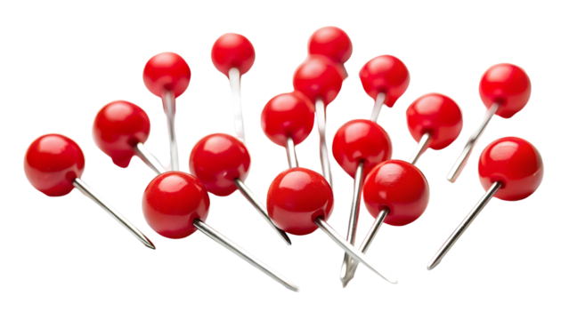 red balloons isolated on white