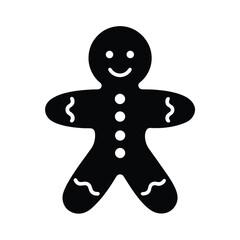 Christmas Gingerbread Icon Vector Illustration